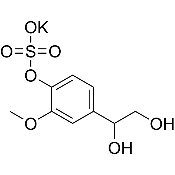 4-Hydroxy-3-methoxyphenylglycol sulfate potassium 71324-20-4